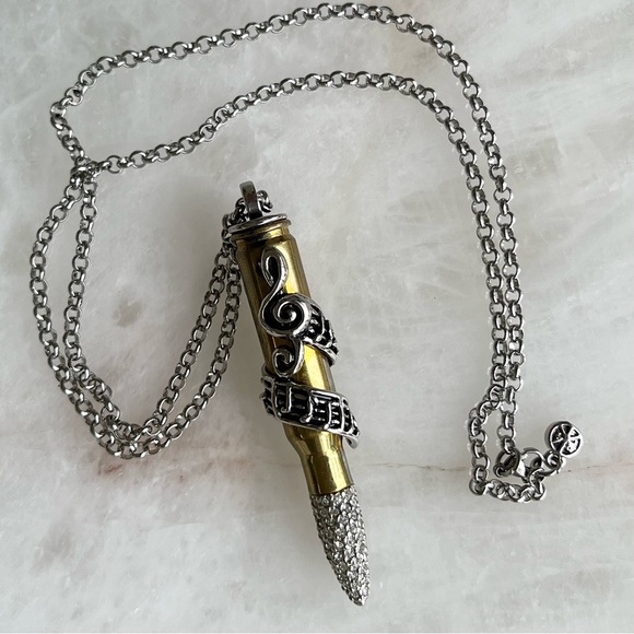 Signature Music Key of Peace Collection Necklace 🎶 by: Bullets 4 Peace SOLD OUT - Picture 5 of 11